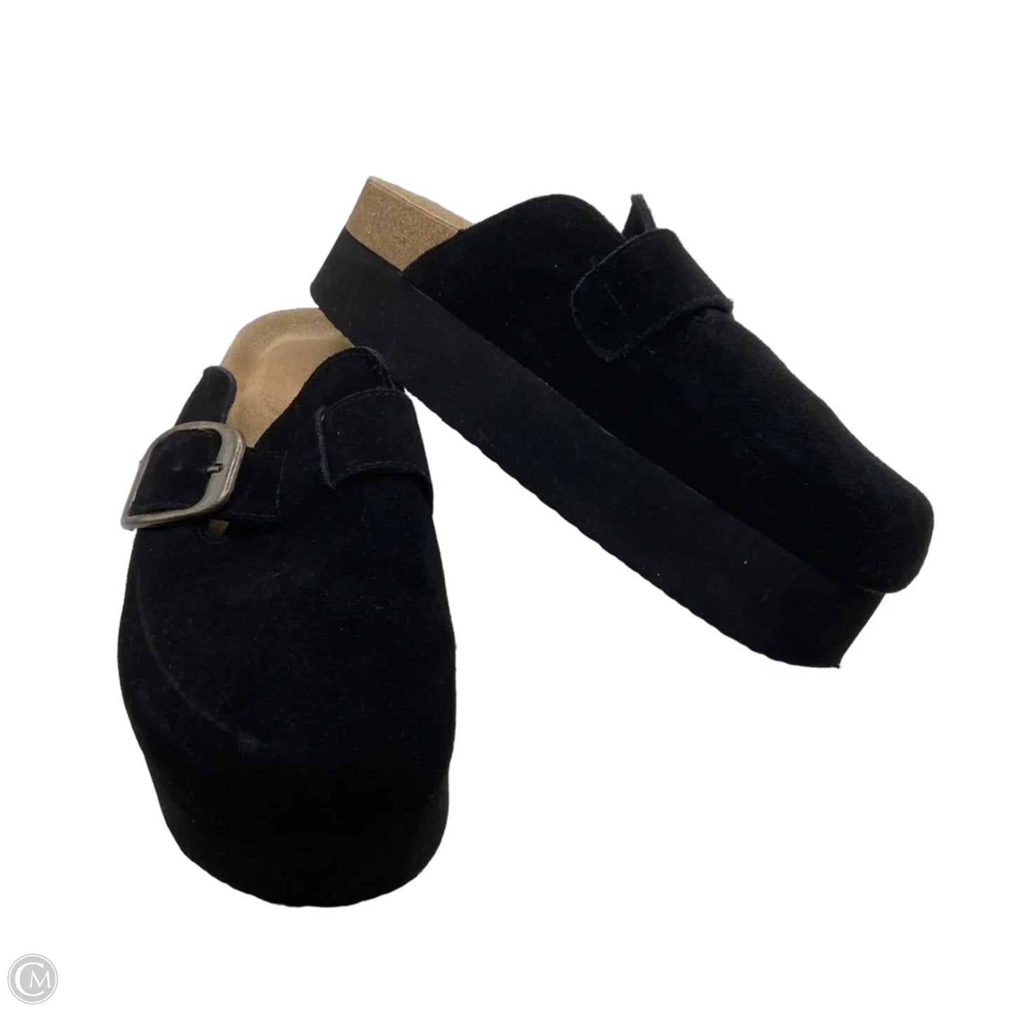 Shoes Heels Platform By Cushionaire In Black, Size: 7