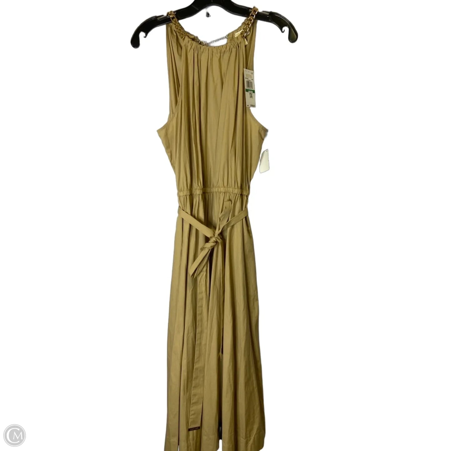 Dress Casual Midi By Cmc In Tan, Size: L