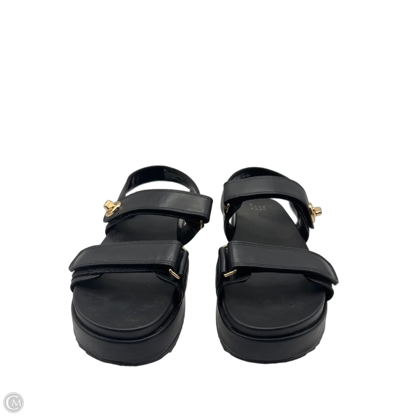 Sandals Heels Platform By A New Day In Black, Size: 8.5
