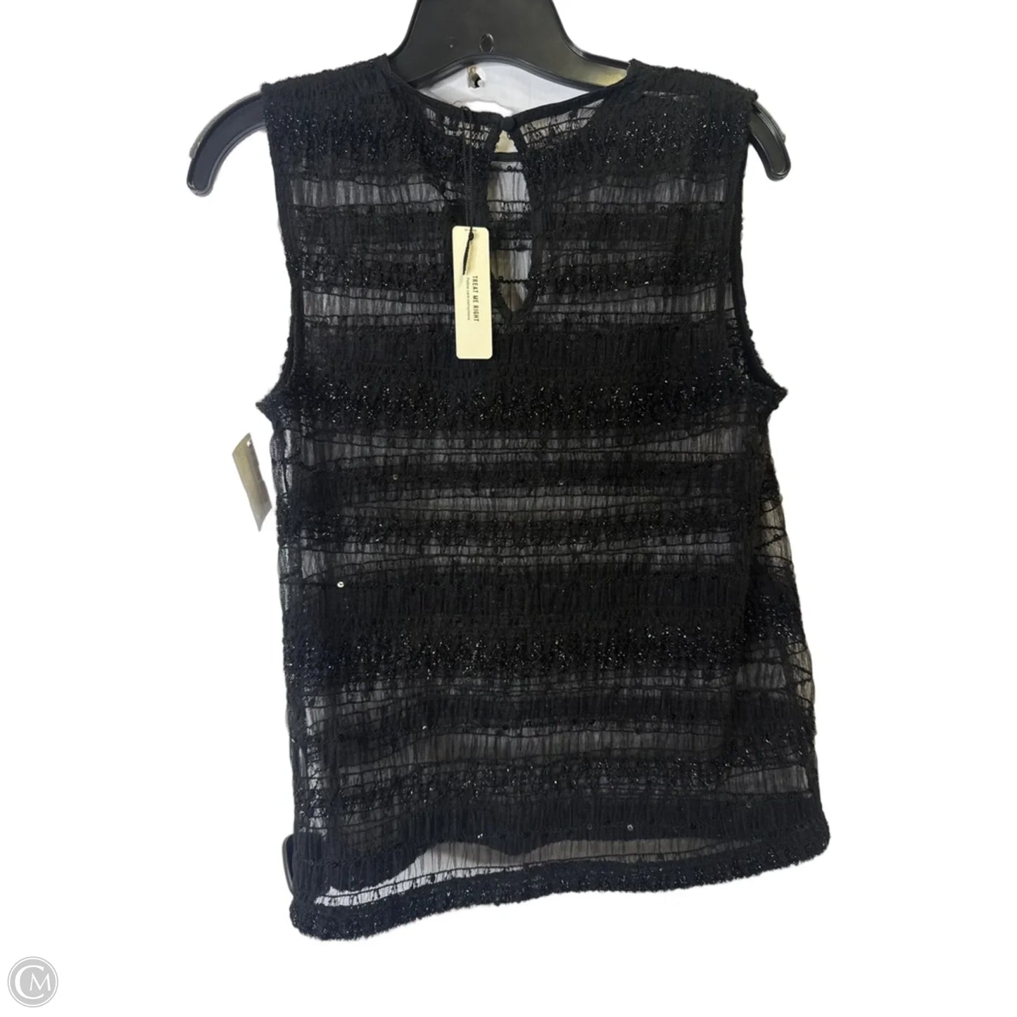 Top Sleeveless By Express In Black, Size: S