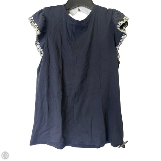 Top Sleeveless By Ann Taylor In Navy, Size: S