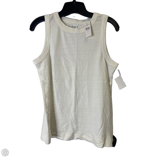 Top Sleeveless Basic By Loft In White, Size: S