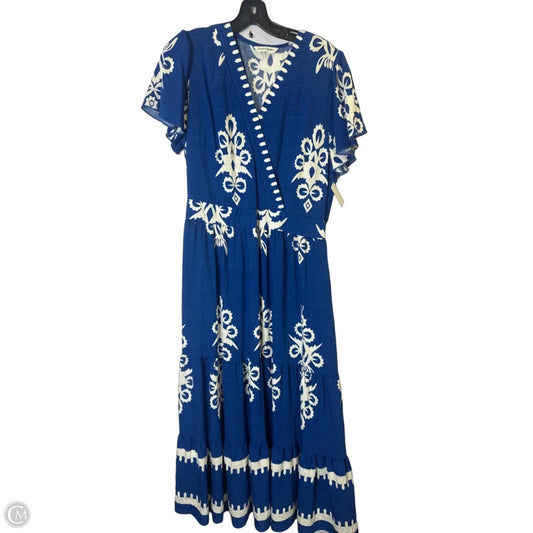 Dress Casual Midi By Prettygarden In Blue, Size: L