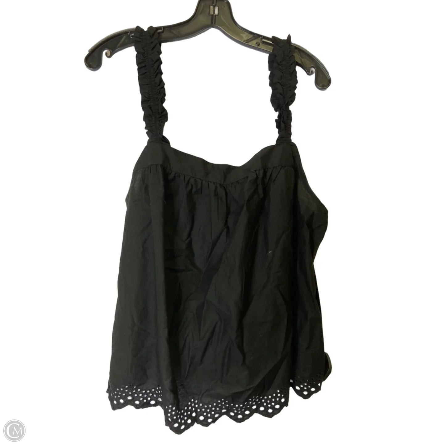 Top Sleeveless By Time And Tru In Black, Size: Xl