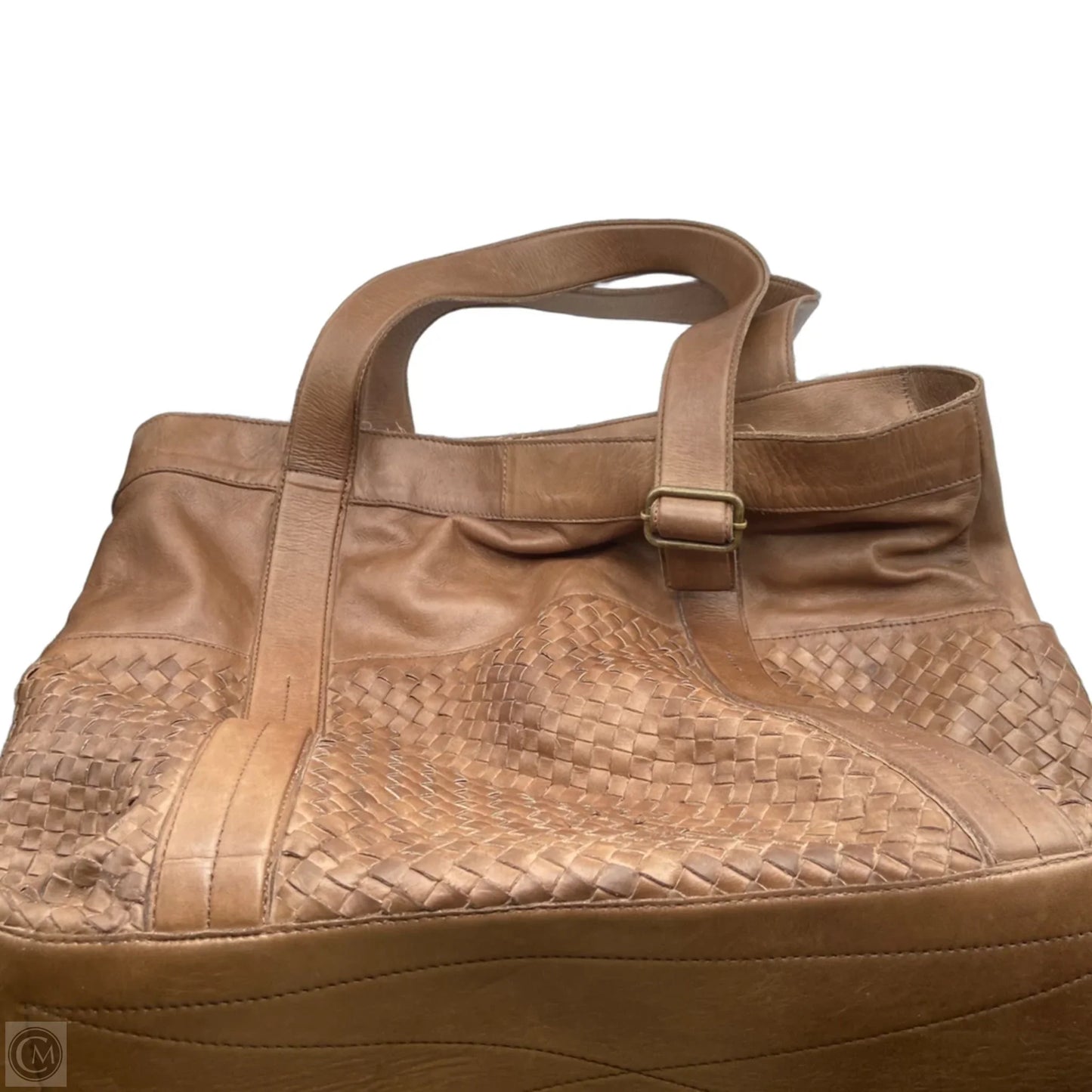 Tote Leather By Valentina, Size: Large