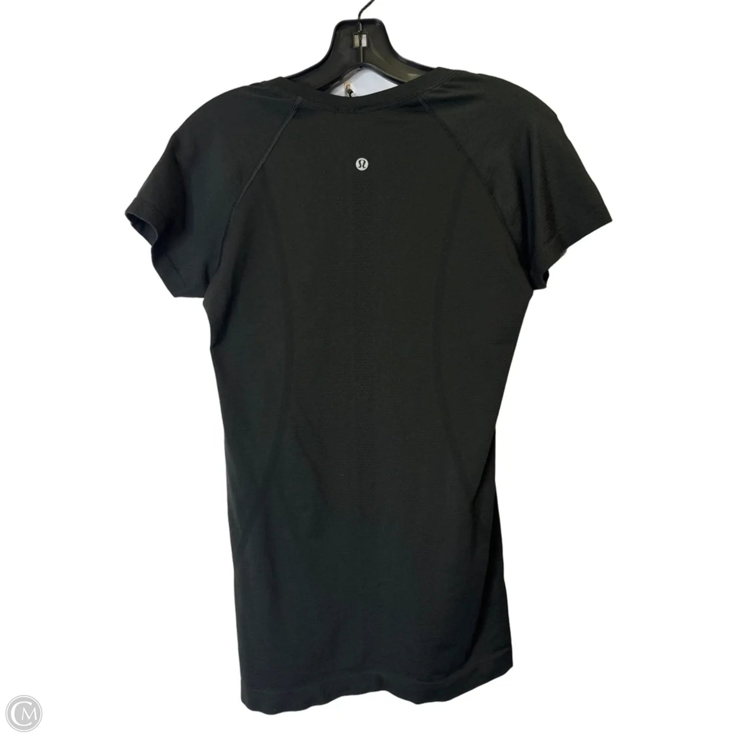 Athletic Top Short Sleeve By Lululemon In Black, Size: 8
