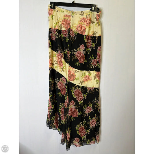 Skirt Maxi By Asos In Black & Cream, Size: 12