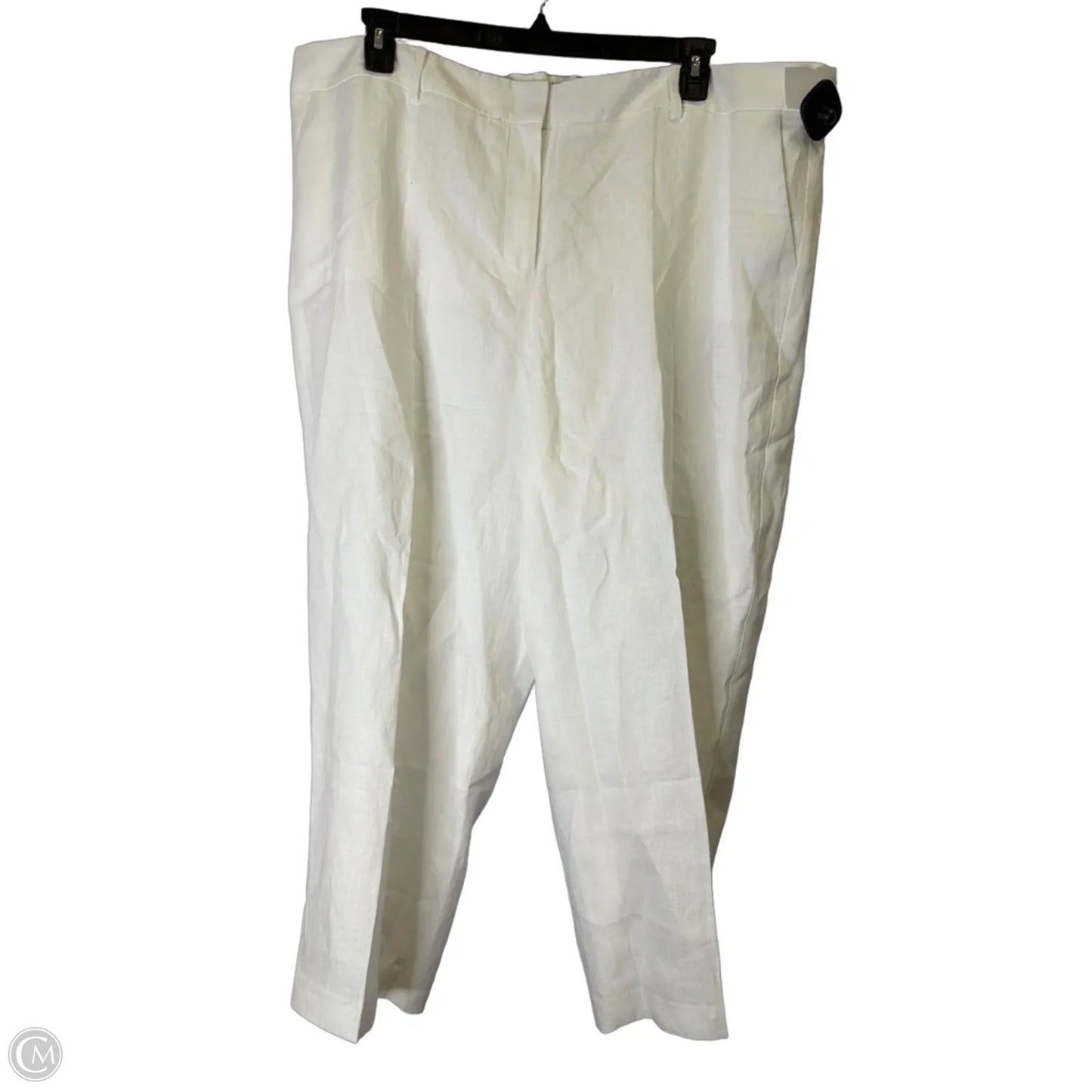 Pants Cropped By Talbots In White, Size: 20