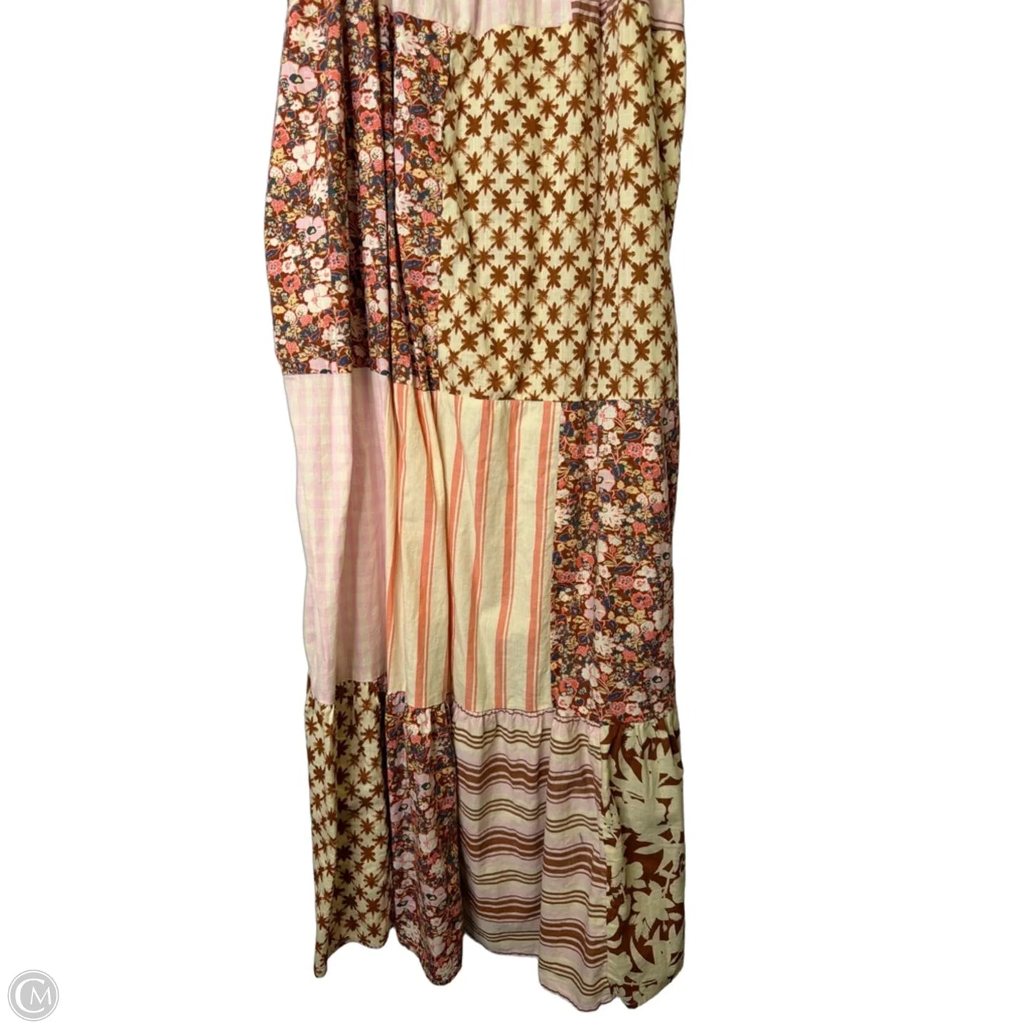 Dress Casual Maxi By Universal Standard In Brown & Pink, Size: M