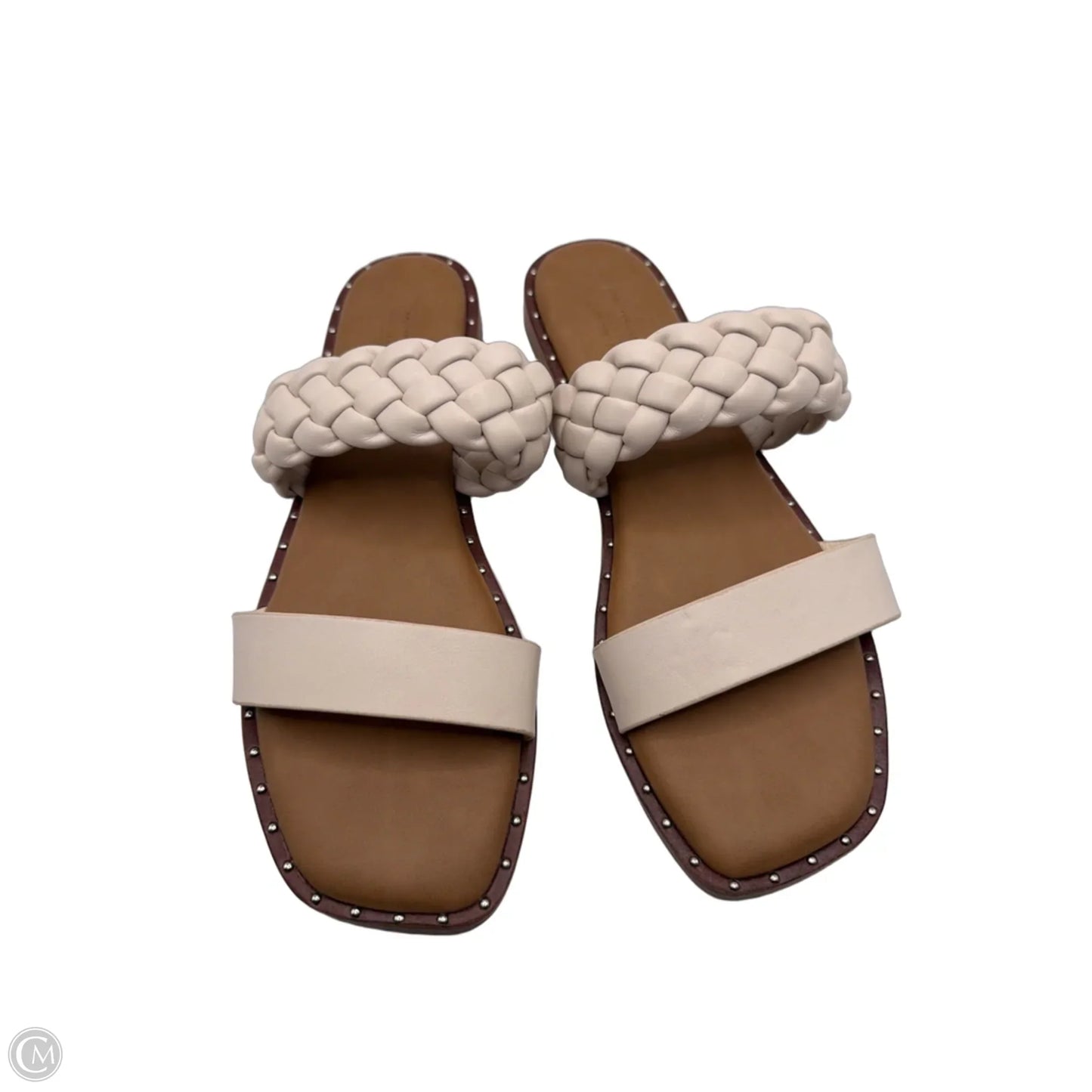 Sandals Flats By Cushionaire In Cream, Size: 9