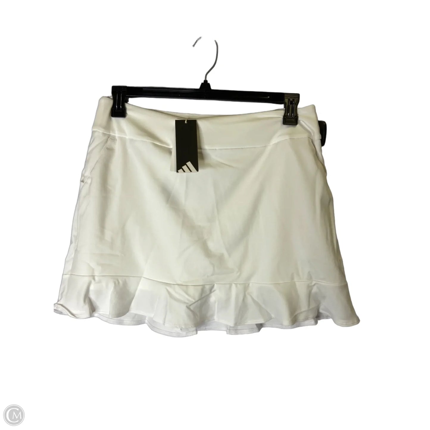 Athletic Skirt By Adidas In White, Size: L