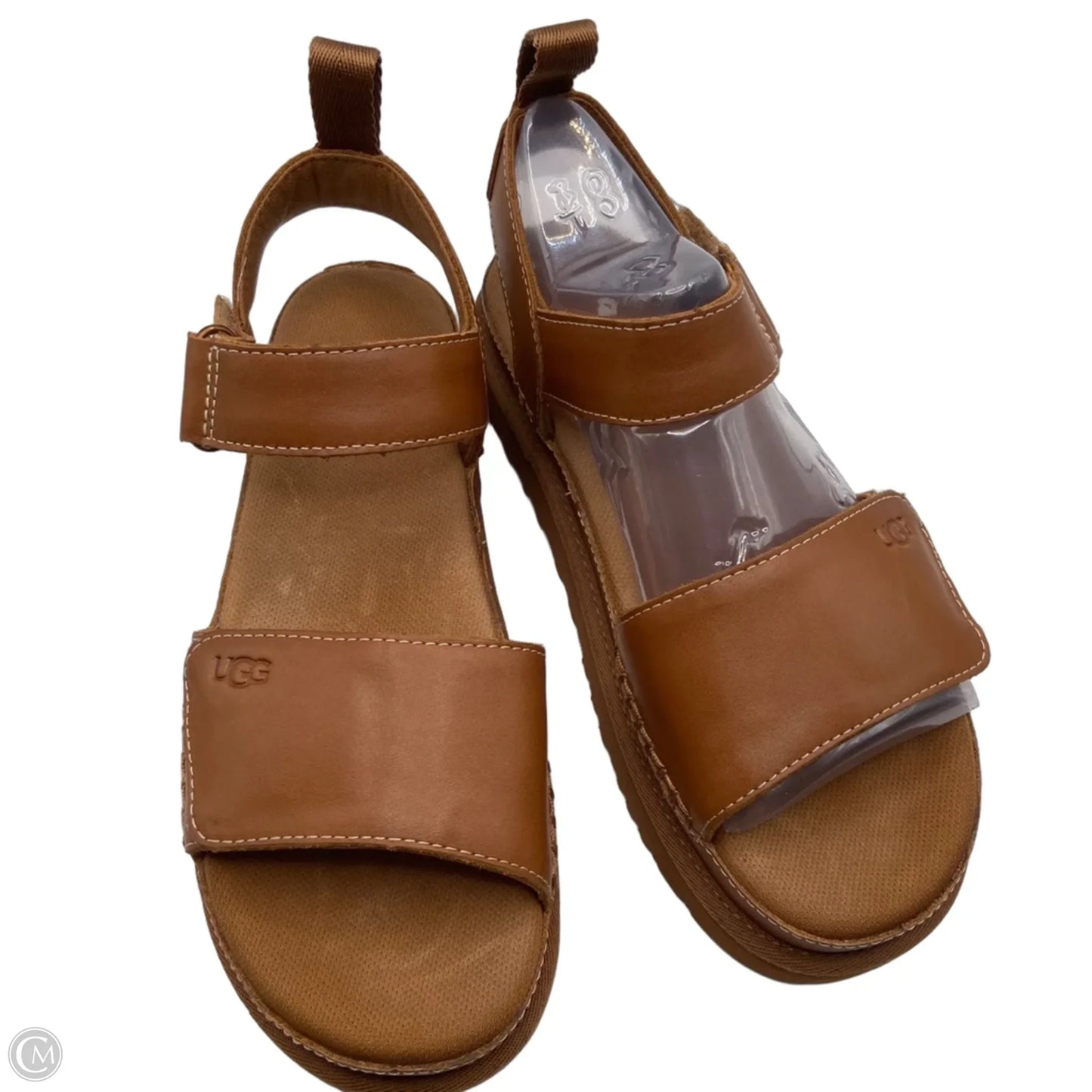 Sandals Designer By Ugg In Brown, Size: 8