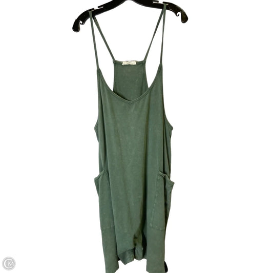Romper By Double Zero In Green, Size: L