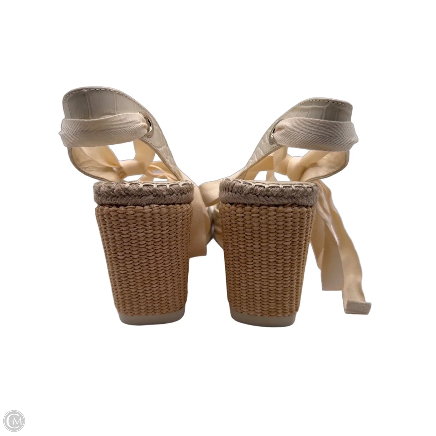 Shoes Heels Wedge By Vince Camuto In Cream, Size: 9