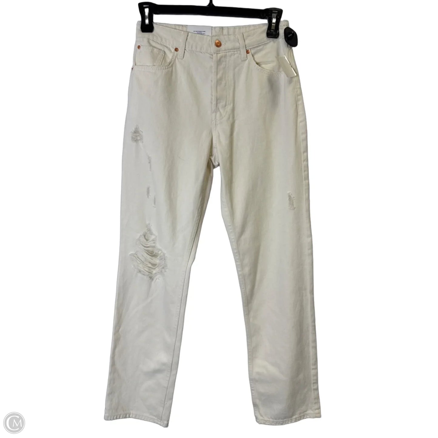 Jeans Boyfriend By H&m In Cream, Size: 4