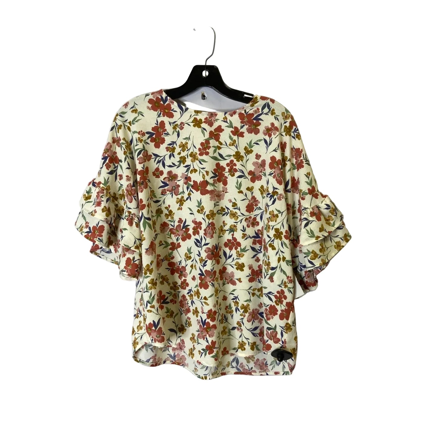 Top Short Sleeve By Clothes Mentor In Floral Print, Size: S