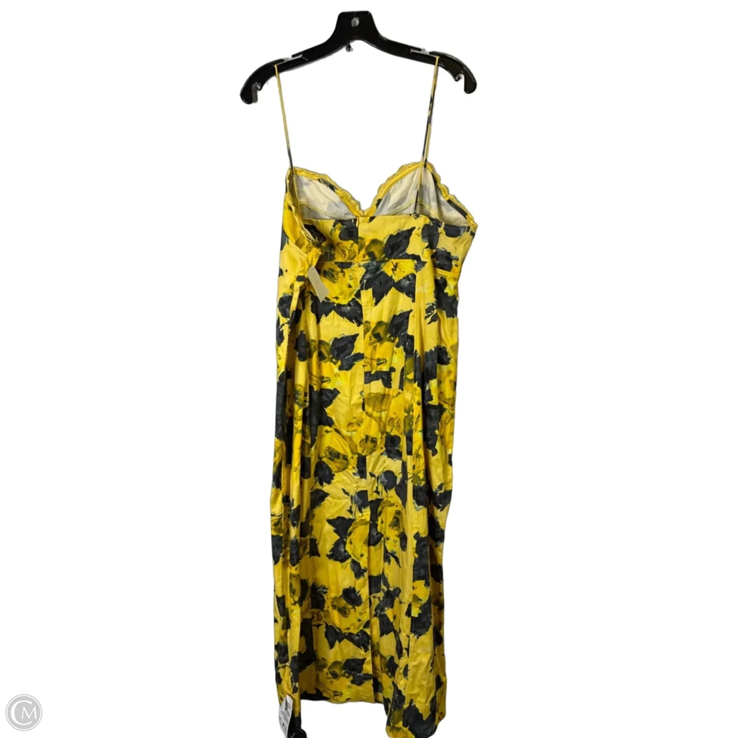 Dress Casual Midi By Asos In Yellow, Size: 14