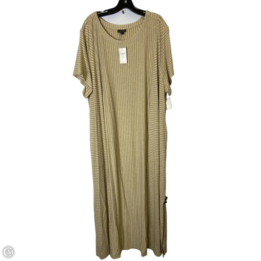 Dress Casual Maxi By J. Jill In Tan, Size: 4x