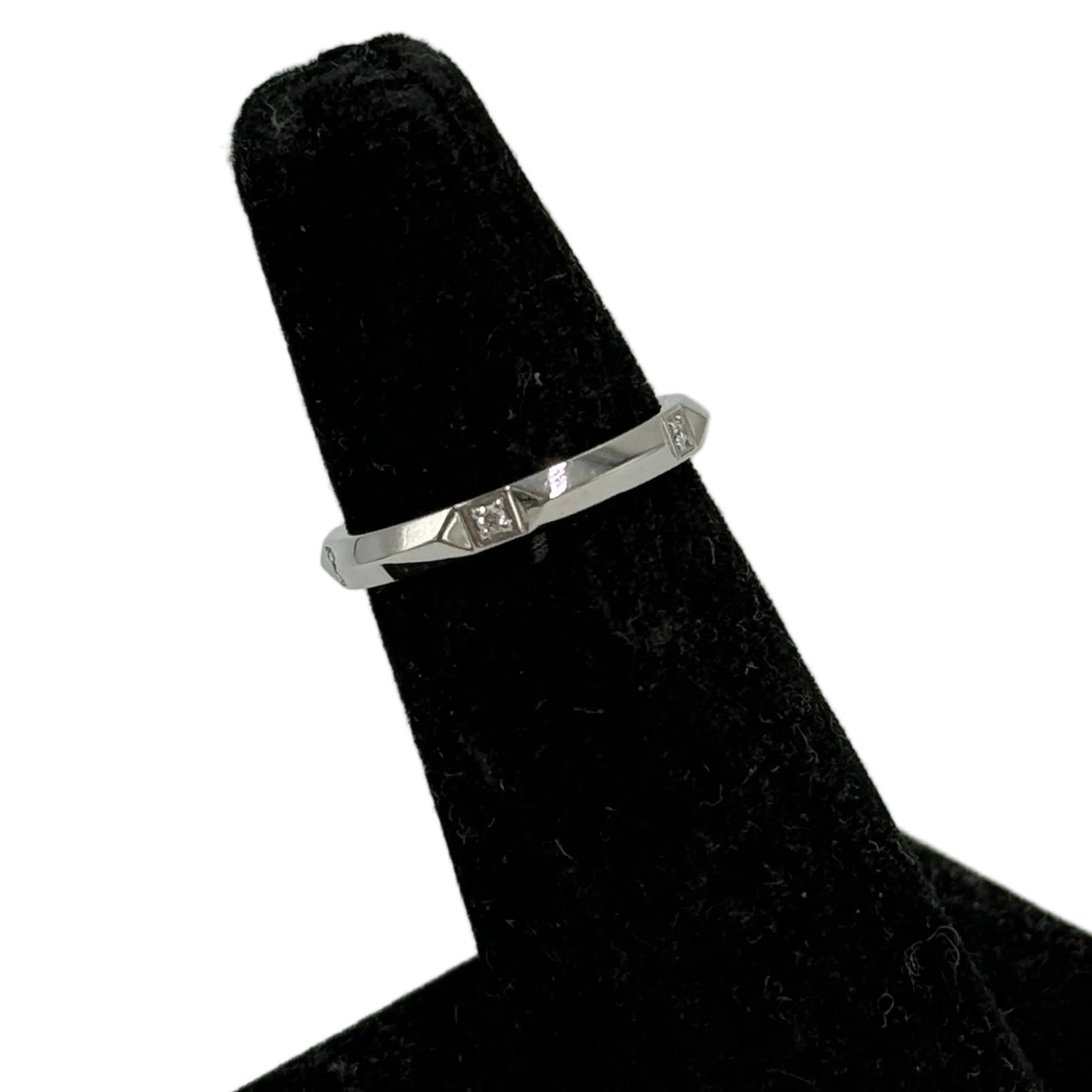 Tiffany & Company True Band Platinum Diamond Luxury Ring , Size: 6