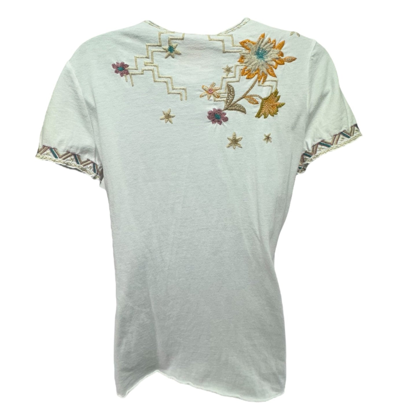 Elia Floral Tee Designer By Johnny Was In Floral Print, Size: XXS