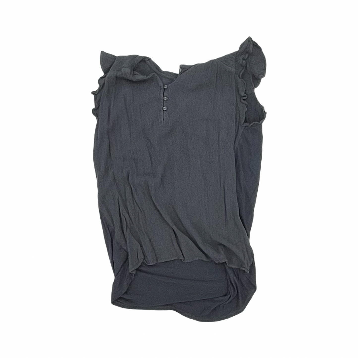 Blouse Sleeveless By Loft In Grey, Size:S