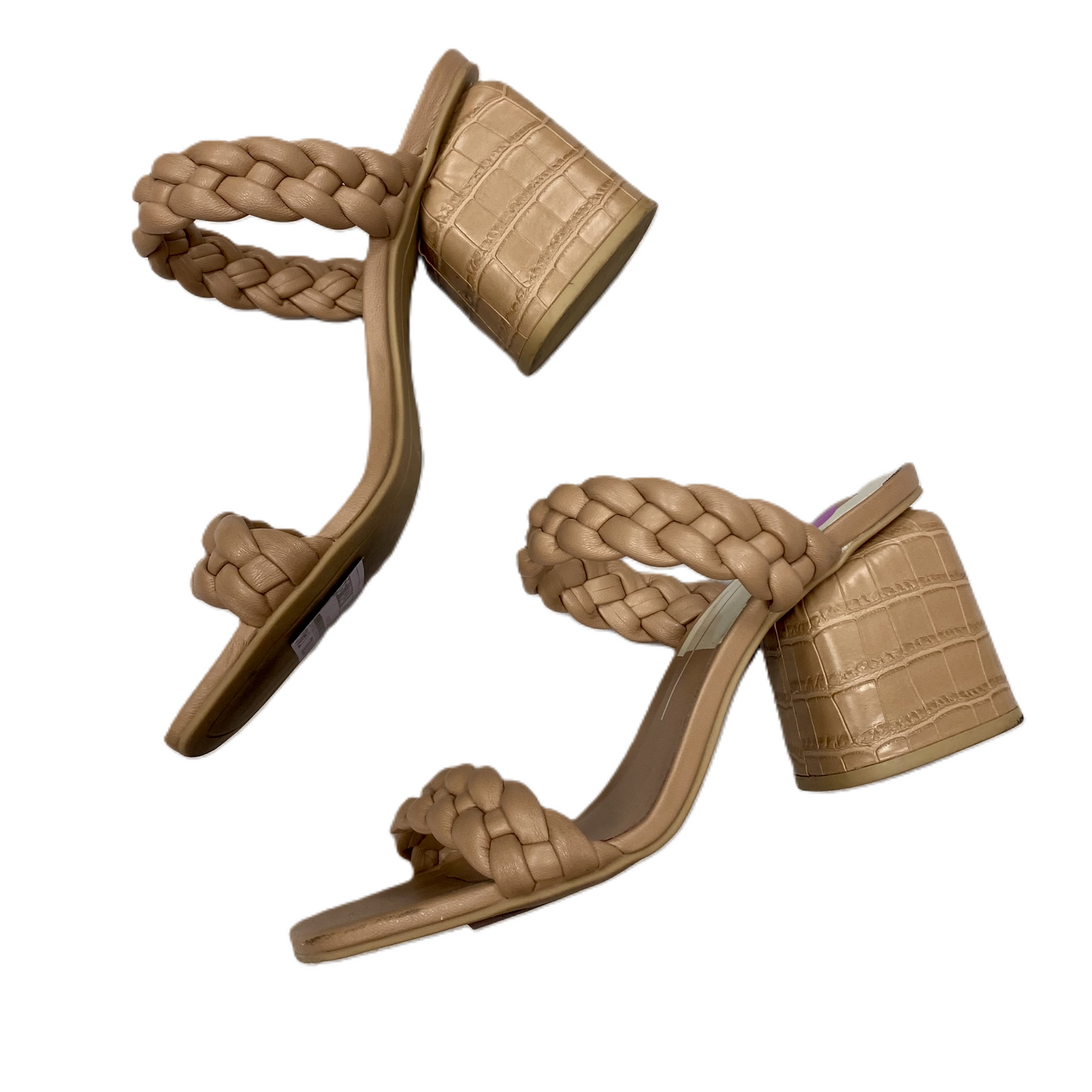 Tan Shoes Heels Block By Dolce Vita, Size: 8.5