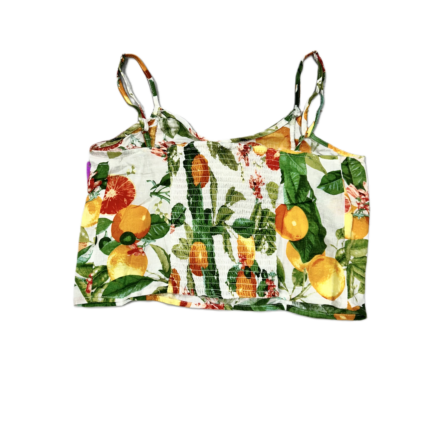 Green & Orange Top Sleeveless By Cynthia Rowley, Size: M