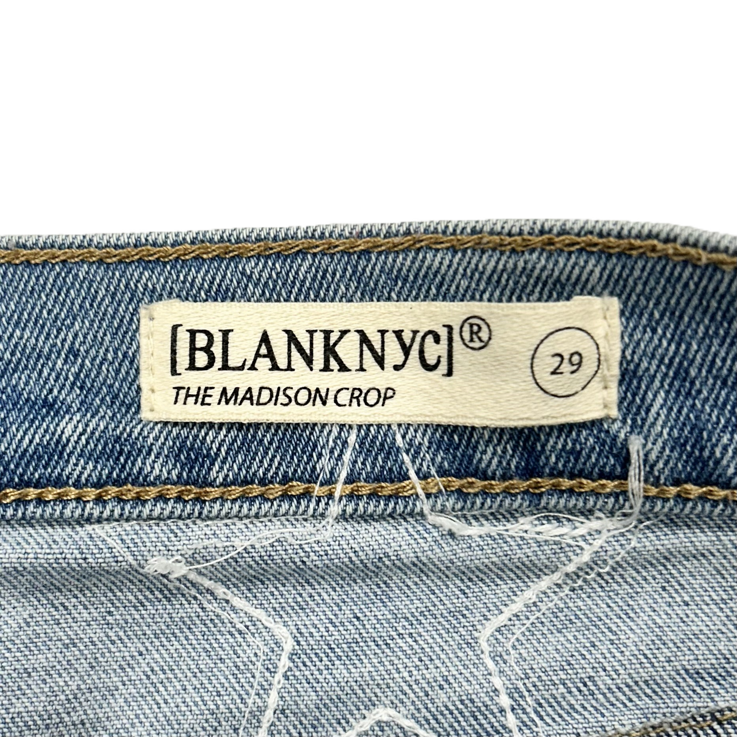 Blue Denim Jeans Cropped By Blanknyc, Size: 8