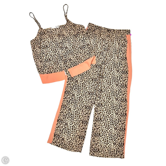 Top 2pc Sleeveless By Bb Dakota In Animal Print, Size: S