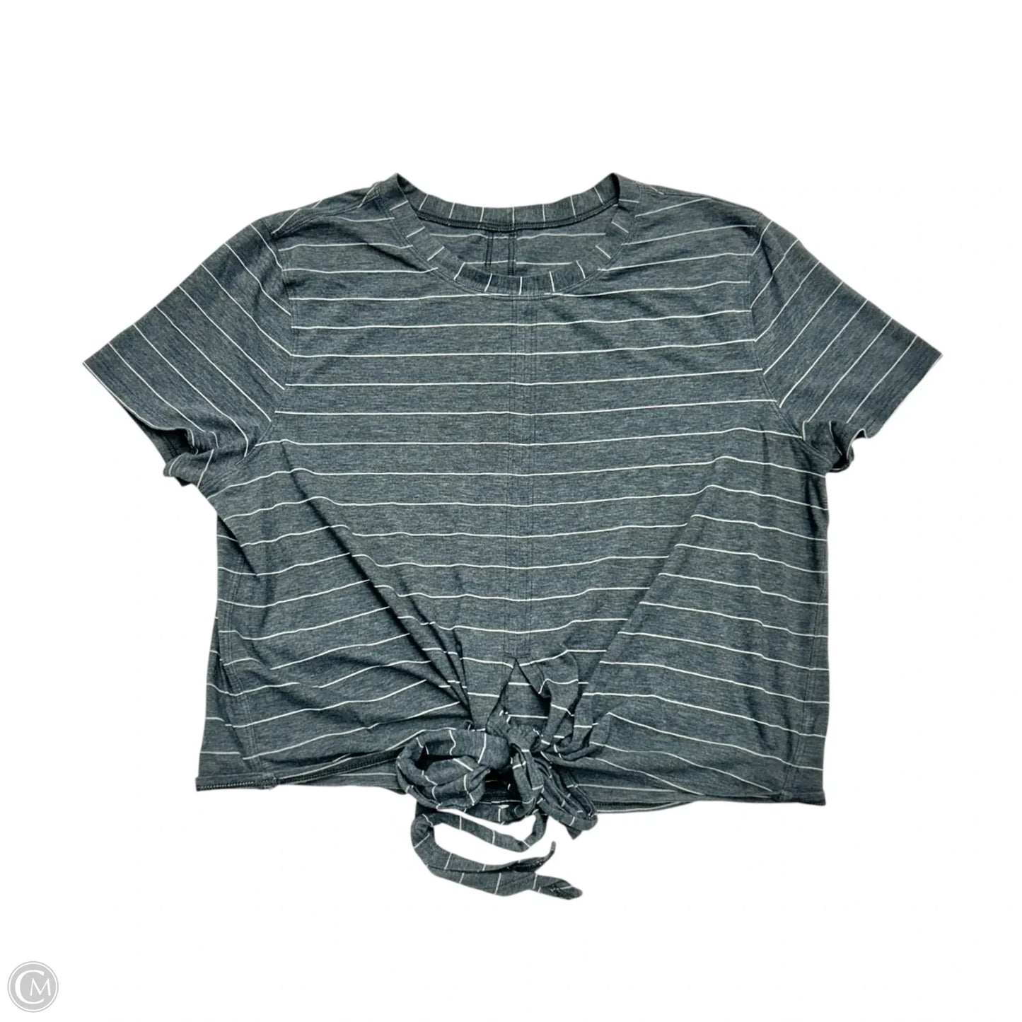 Top Short Sleeve By Lululemon In Grey, Size: S