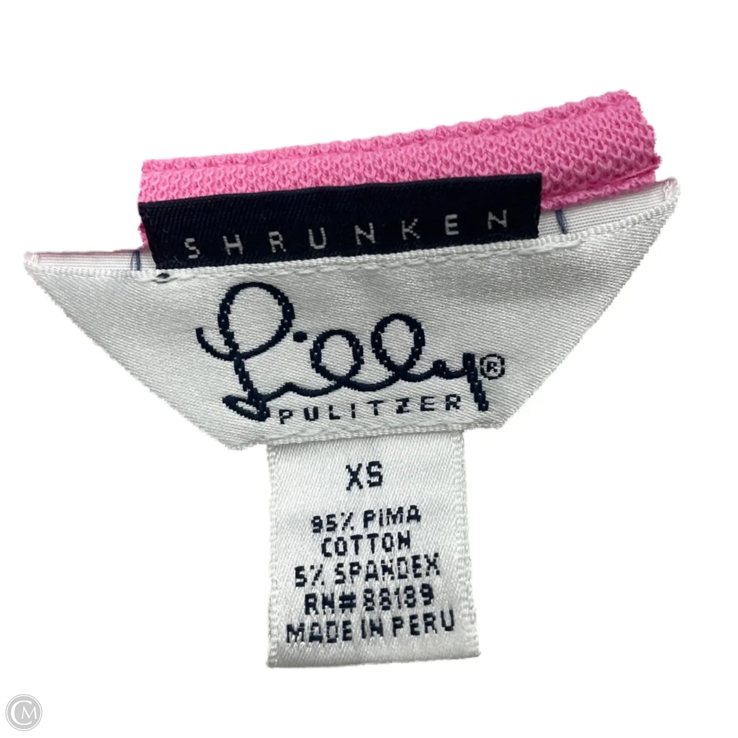 Top Short Sleeve Designer By Lilly Pulitzer In Ivory, Size: Xs