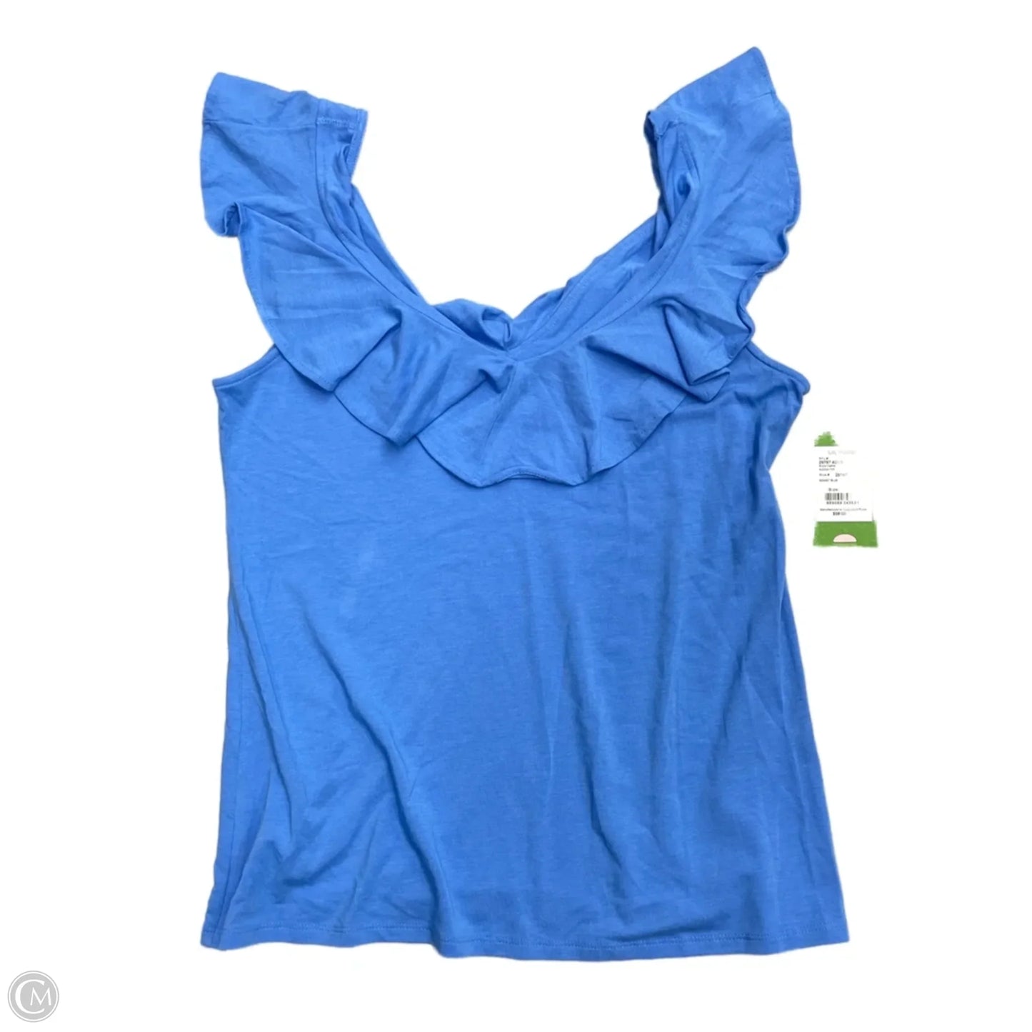 Top Short Sleeve Designer By Lilly Pulitzer In Blue, Size: S