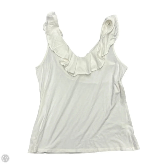 Top Short Sleeve Designer By Lilly Pulitzer In White, Size: M