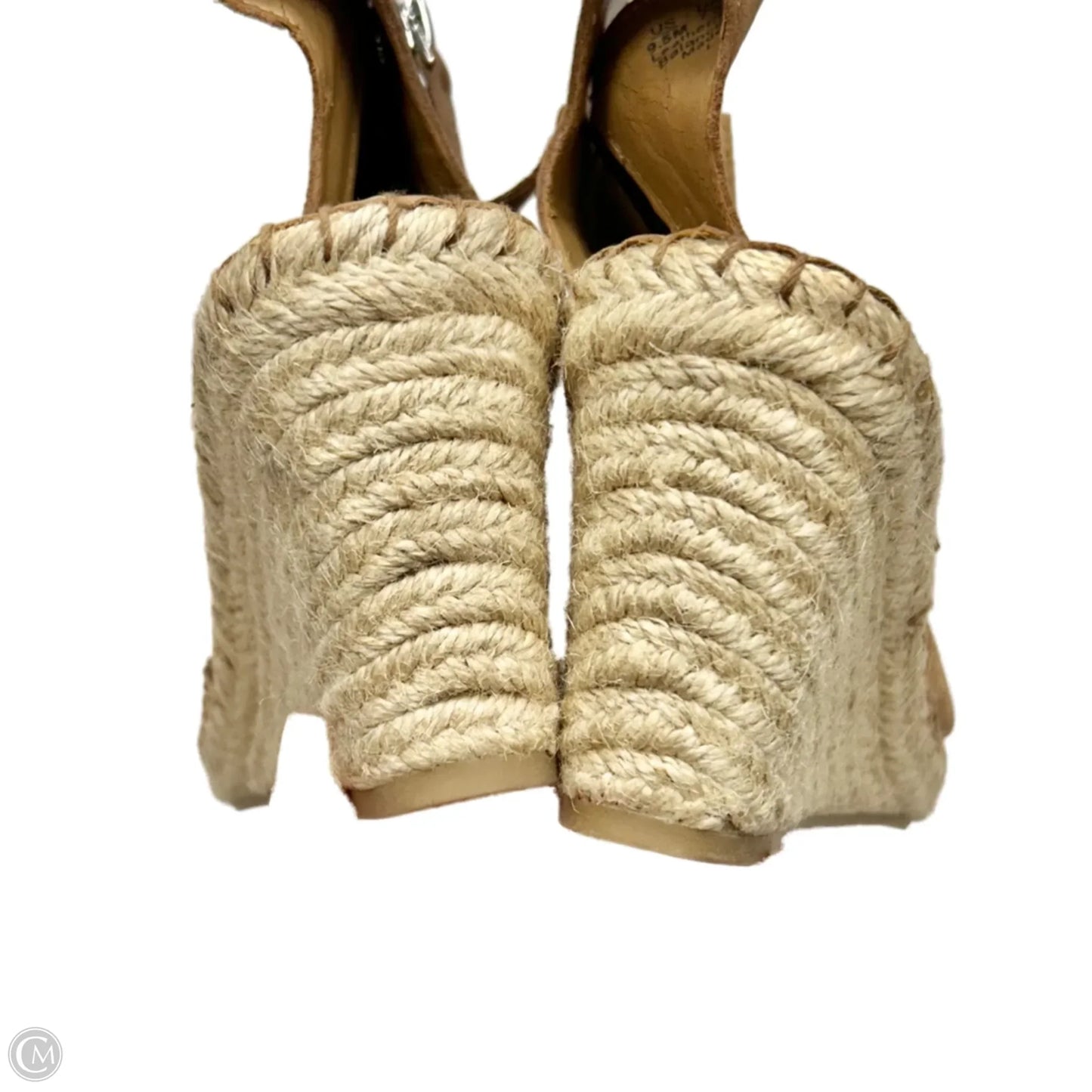 Sandals Heels Wedge By Franco Sarto In Brown, Size: 9.5