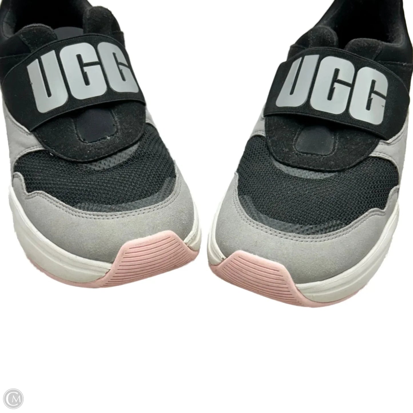 Shoes Designer By Ugg In Black & Pink, Size: 9