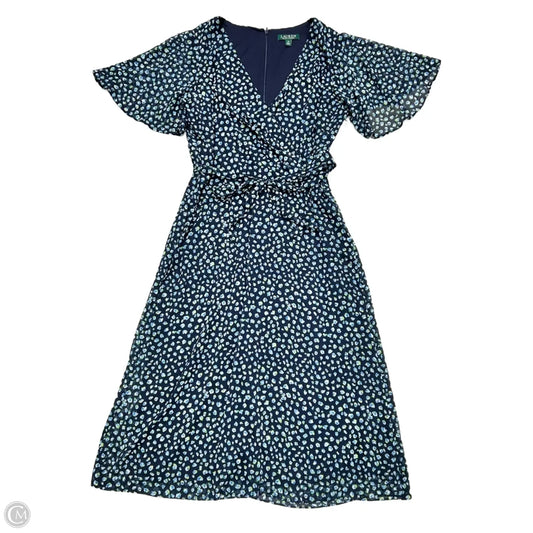 Dress Party Long By Lauren By Ralph Lauren In Blue, Size: L