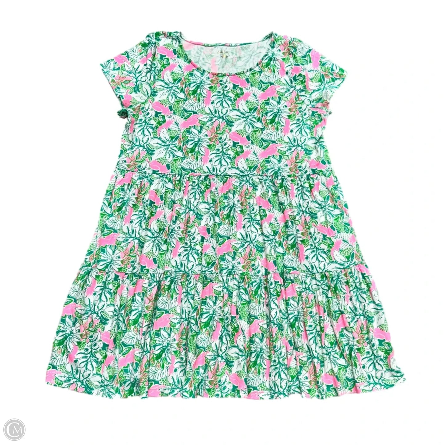 Dress Designer By Lilly Pulitzer In Green & Pink, Size: Xxl