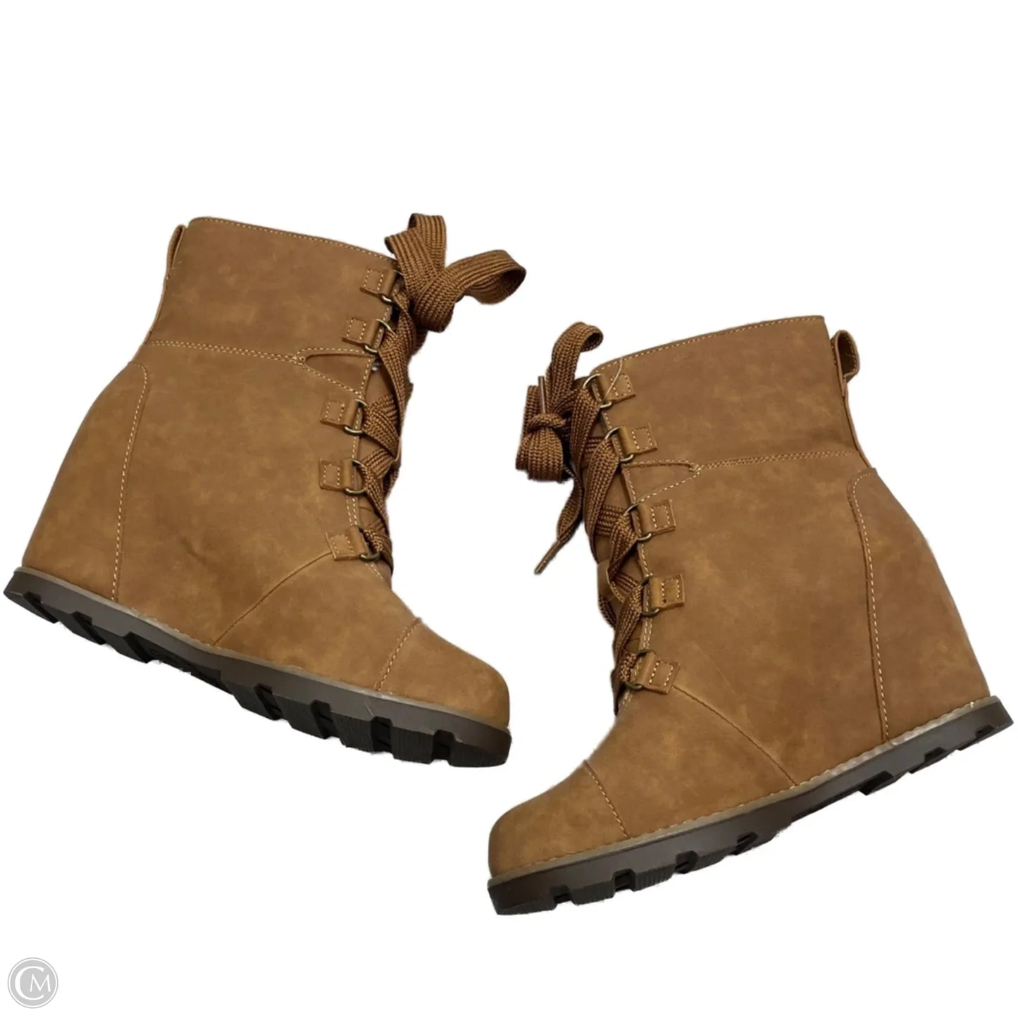 Boots Mid-calf Heels By Universal Thread In Brown, Size: 8