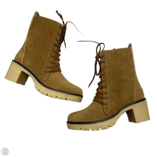 Boots Mid-calf Heels By Oasis Society In Brown, Size: 8