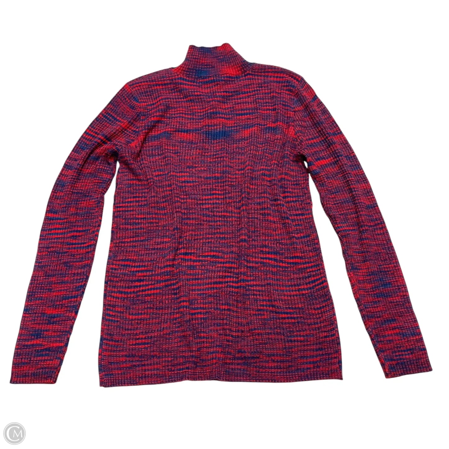 Sweater By Eloquii In Blue & Red, Size: L