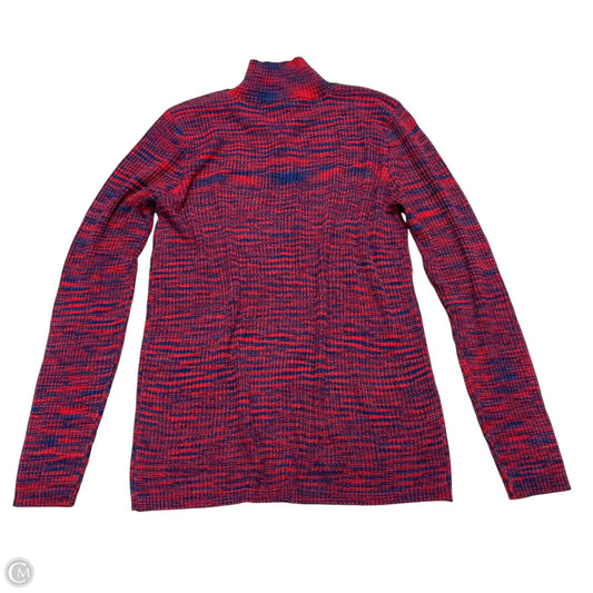Sweater By Eloquii In Blue & Red, Size: L