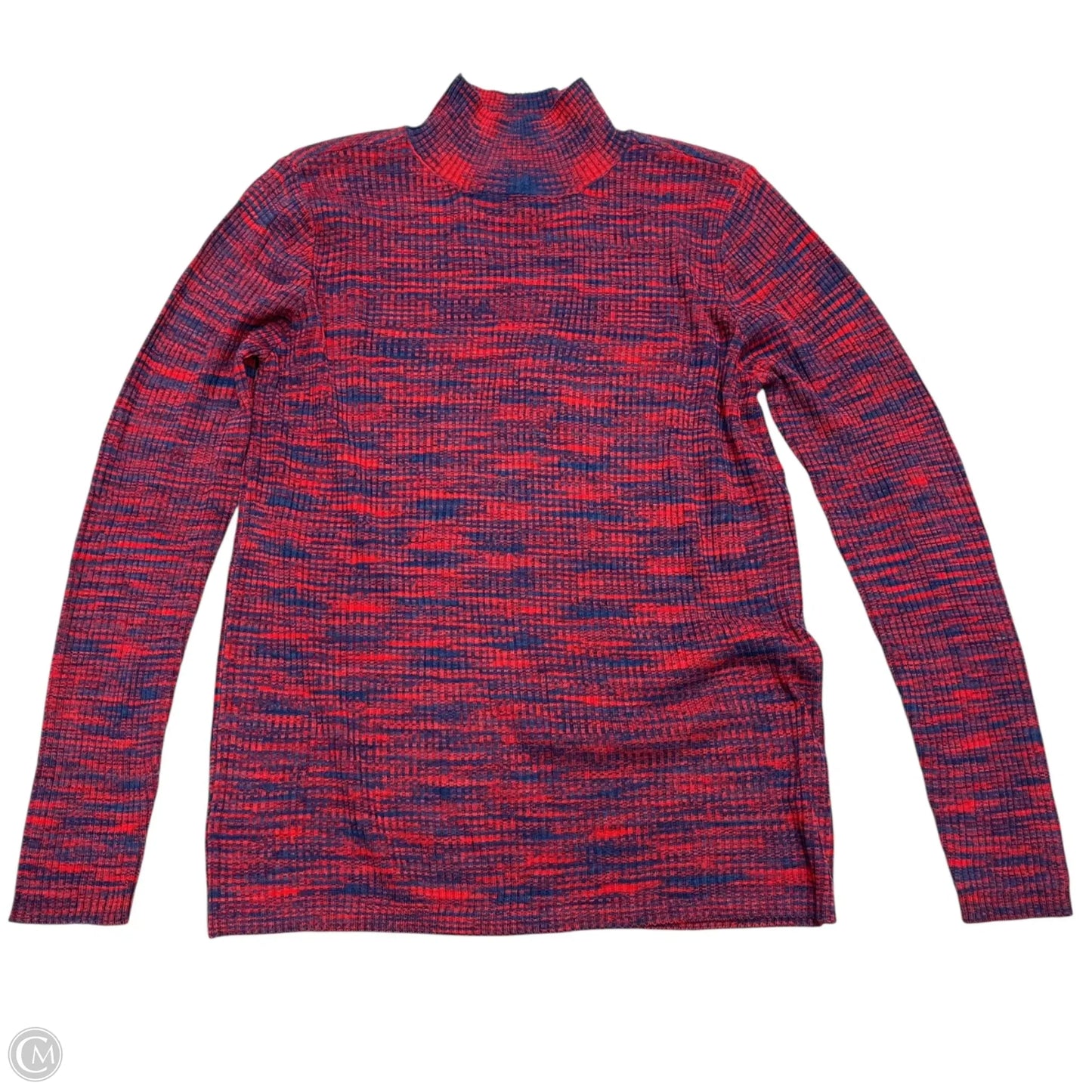 Sweater By Eloquii In Blue & Red, Size: L