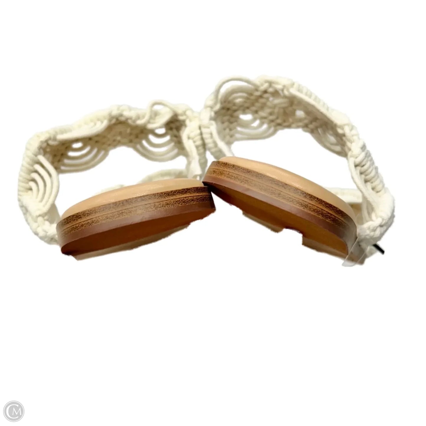 Sandals Flats By Torrid In Cream & Tan, Size: 10.5