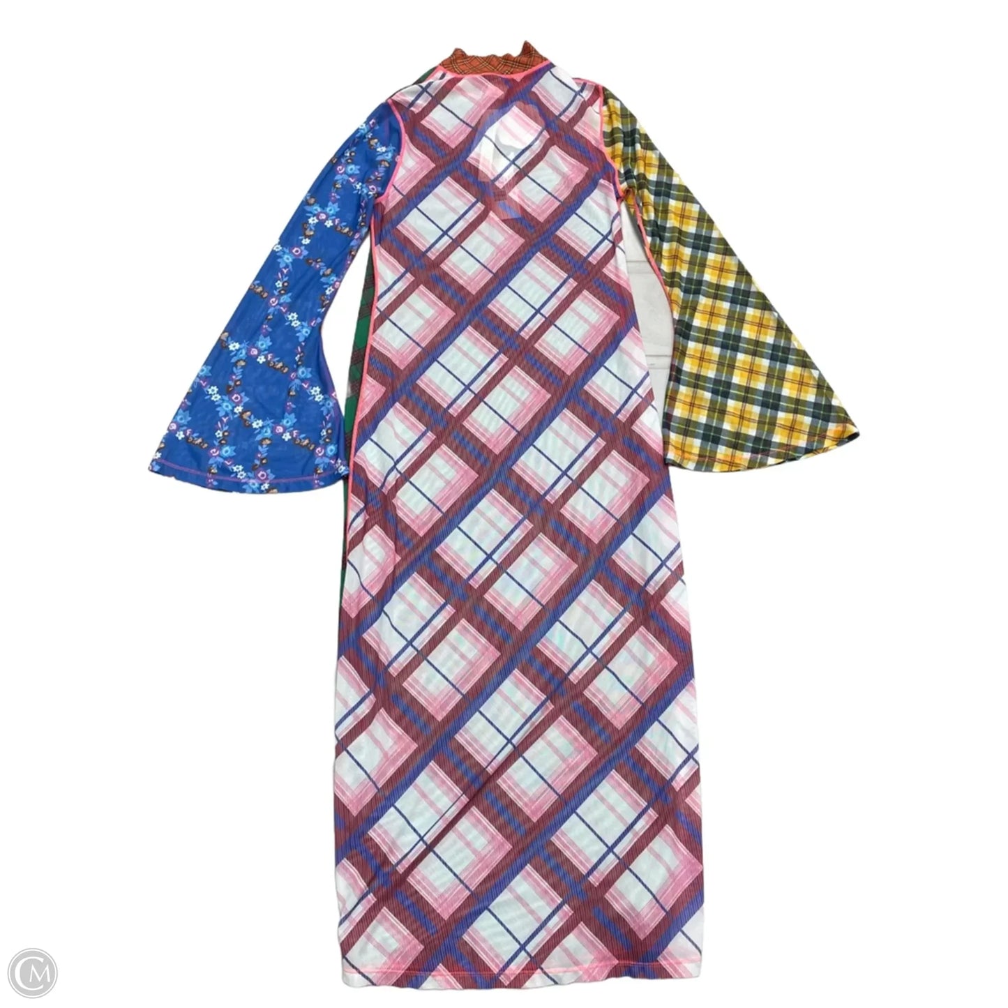 Dress Casual Maxi By Anthropologie In Plaid Pattern, Size: S