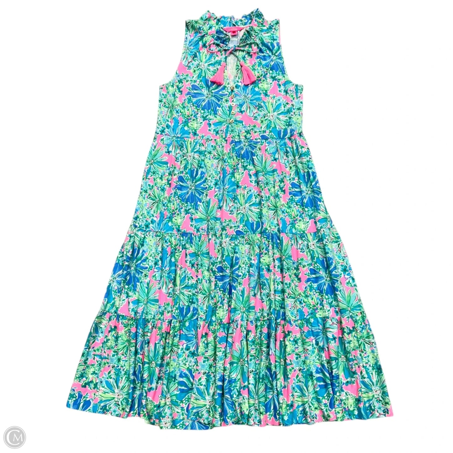 Dress Designer By Lilly Pulitzer In Blue & Pink, Size: M