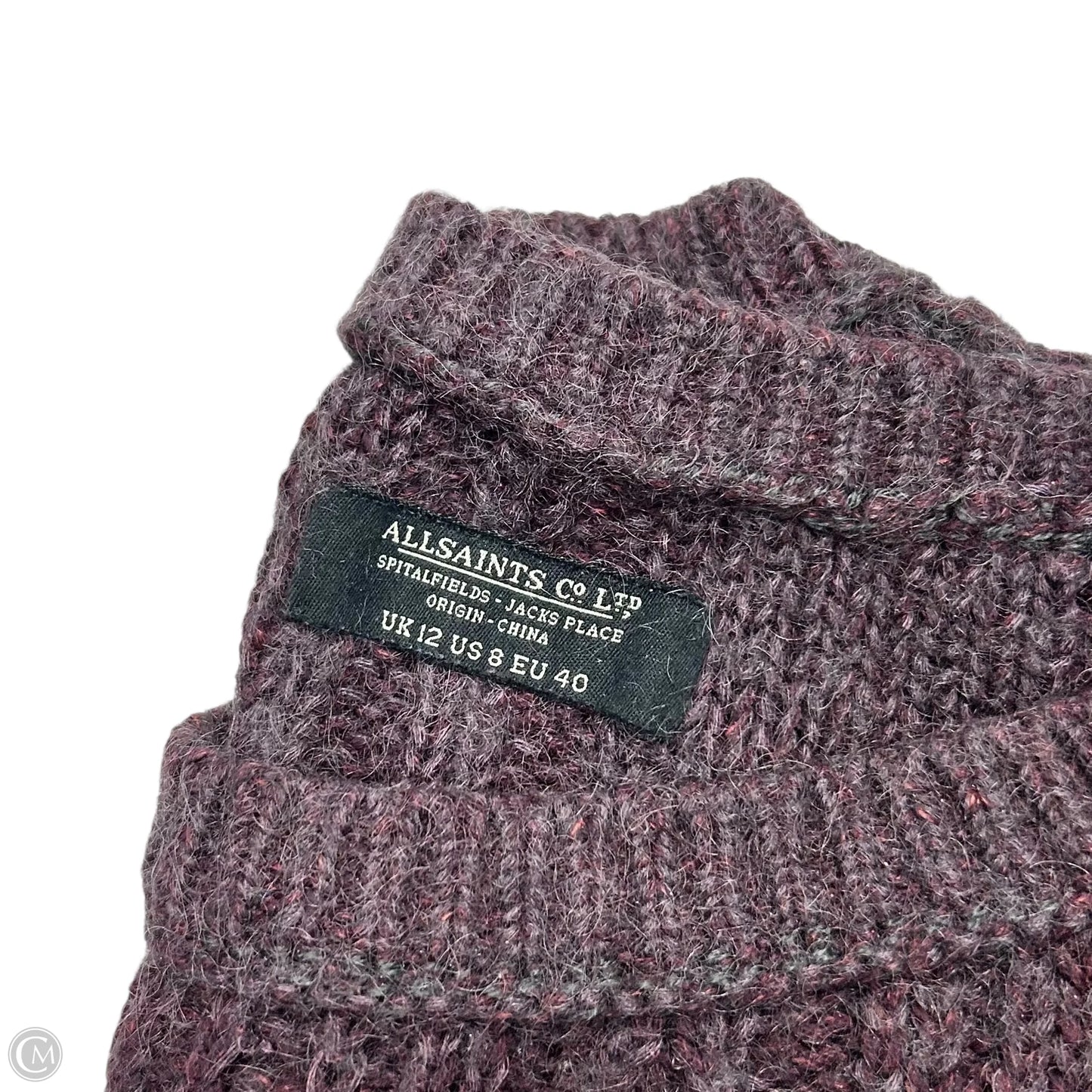 Sweater Designer By All Saints In Purple, Size: M