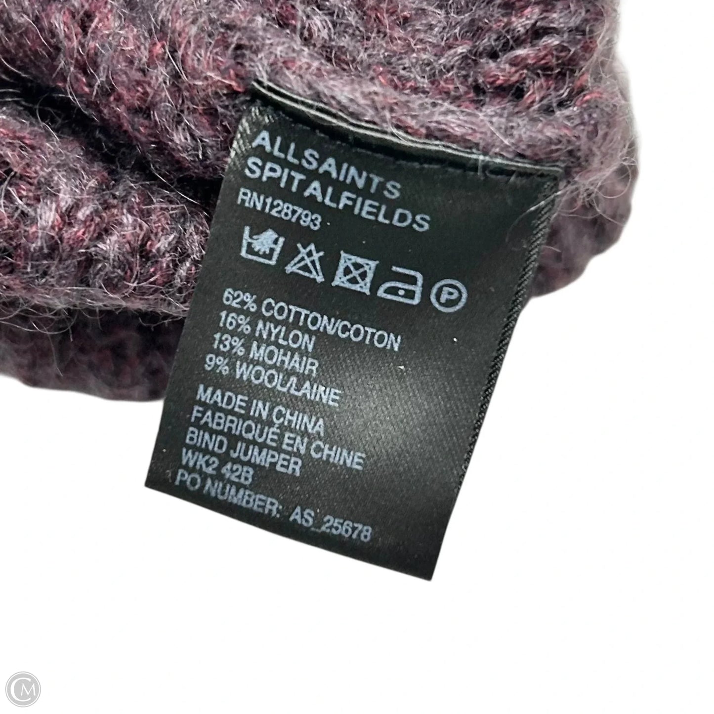 Sweater Designer By All Saints In Purple, Size: M
