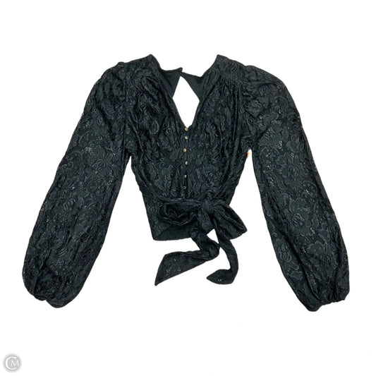 Top Long Sleeve By Anthropologie In Black, Size: S