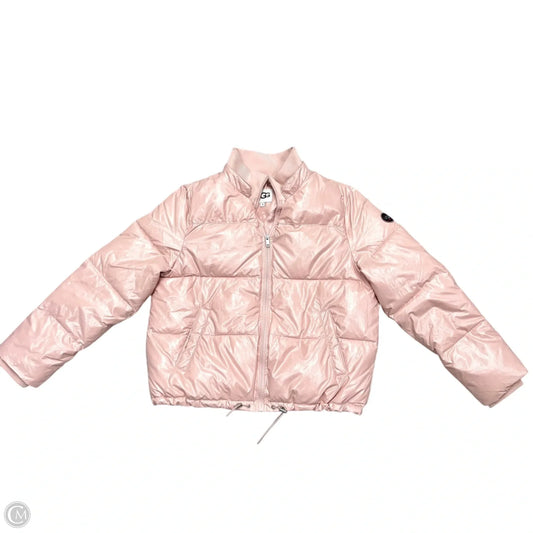 Coat Designer By Ugg In Pink, Size: Xl
