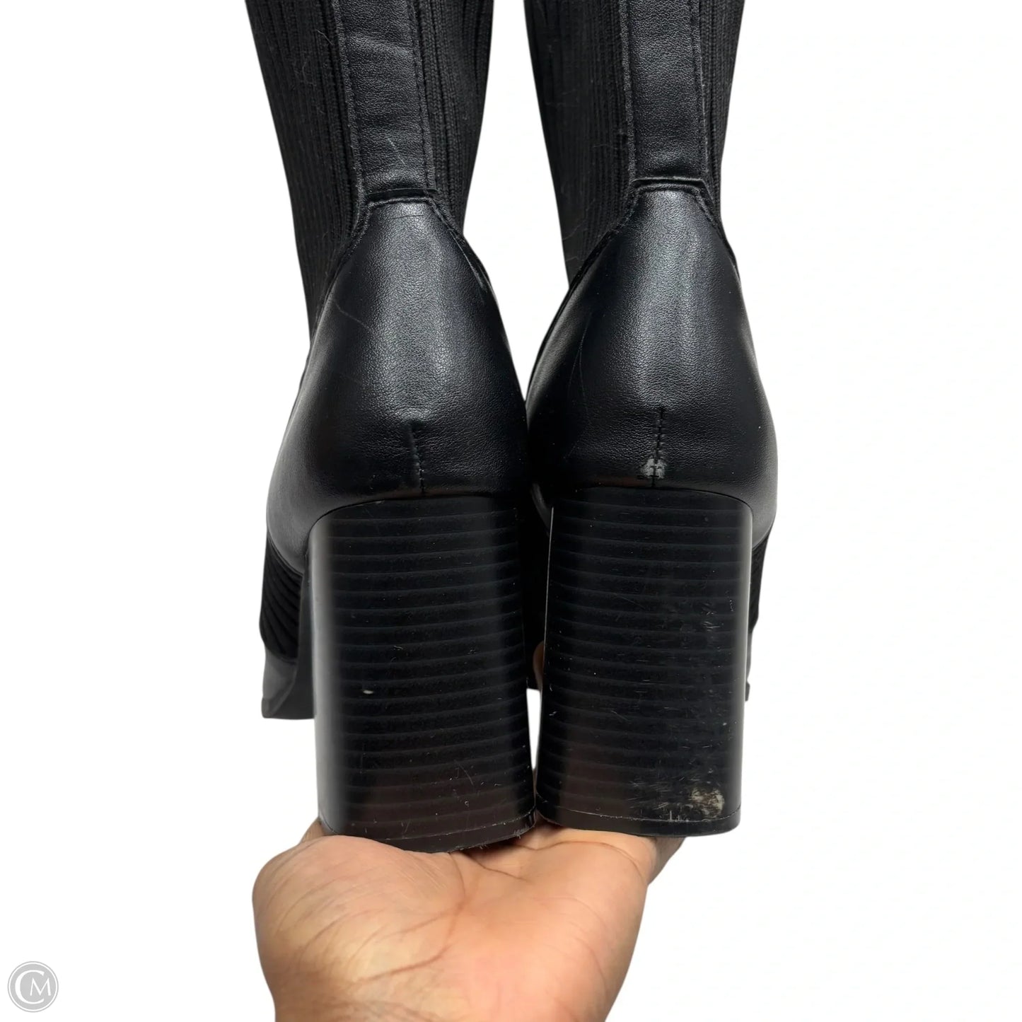 Boots Ankle Heels By Blondo In Black, Size: 7.5